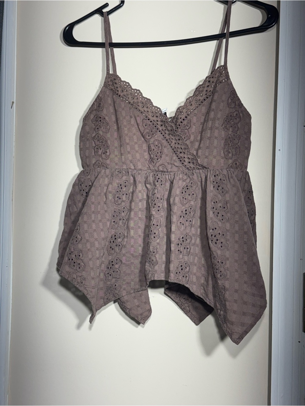 American Eagle Spaghetti Strap Top Brown XS - Mauve Taupe